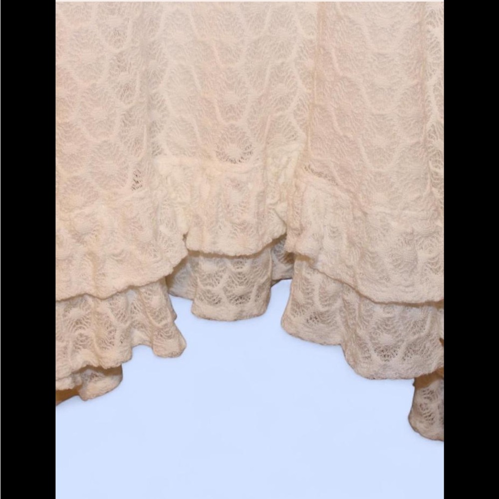 Anthropologie lace ivory midi dress women’s size medium nwt - Picture 2 of 8